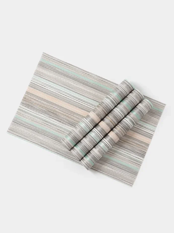 Салфетка сервировочная дождь цв.бирюзово-серый 45*30см 3930644