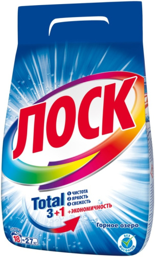 ЛОСК порошок стир automat горное озеро 2700г