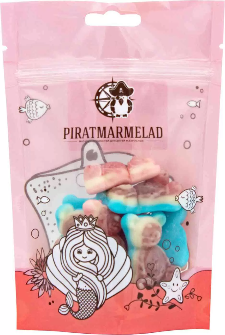 PIRATMARMELAD мармелад мишки с клубничной начинкой 125г