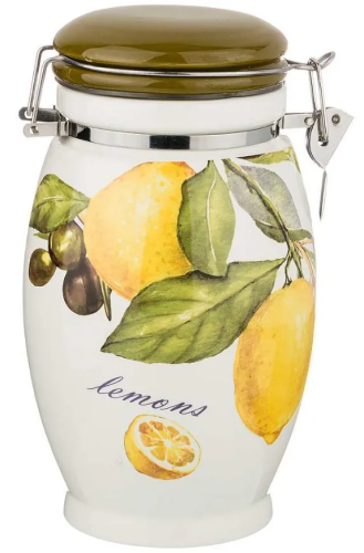 LEFARD Лемон три емкость д/сыпучих продуктов 1100мл 358-1584