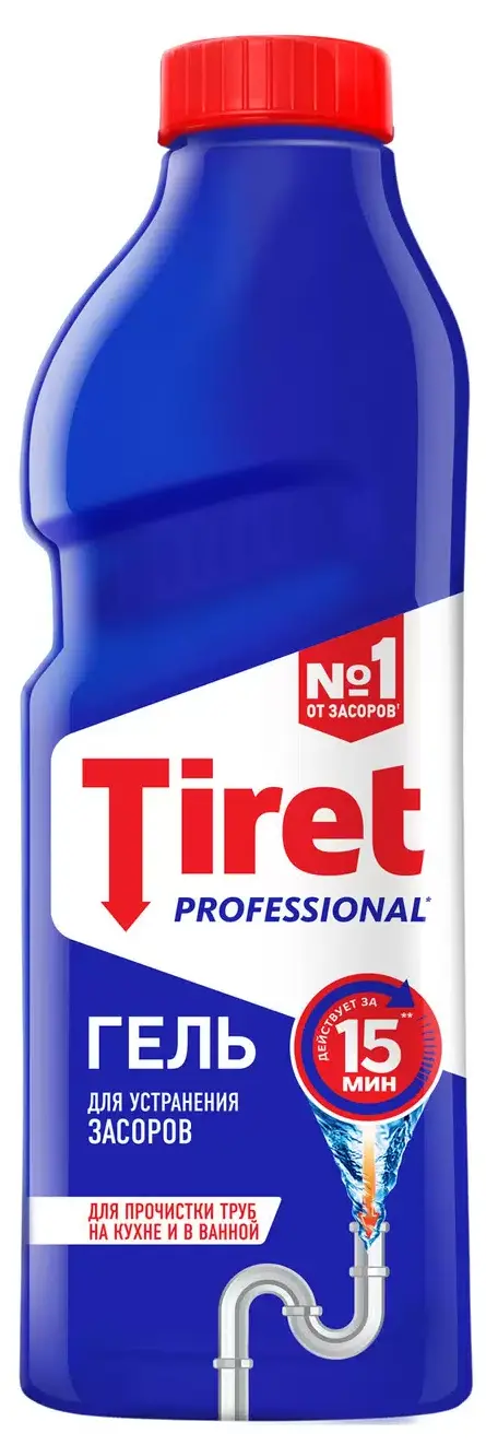 TIRET гель д/чистки труб professional 1000мл