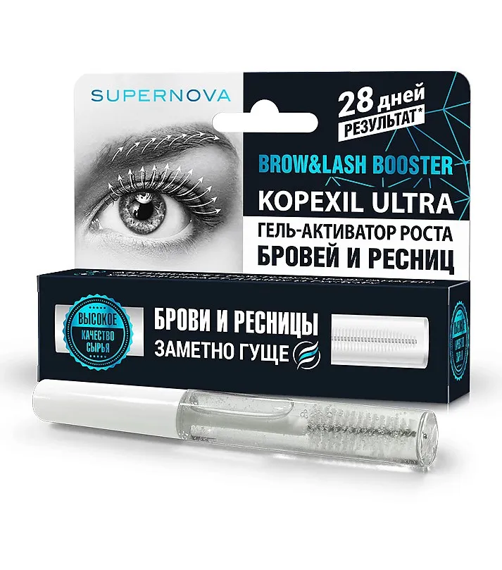 NOVOSVIT гель-активатор роста бровей и ресниц 7мл