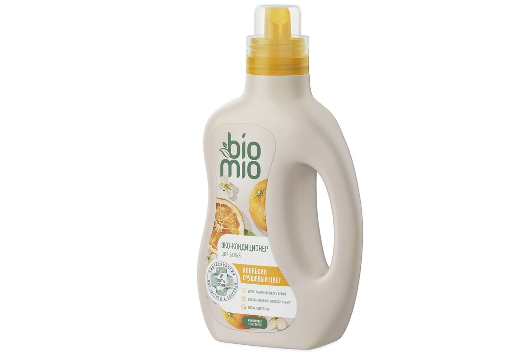 BIOMIO Bio-Soft кондиционер д/белья апельсин и грушевый цвет 800мл