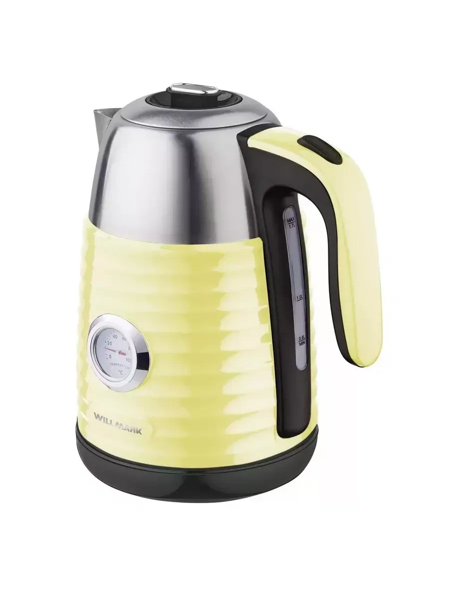 WILLMARK электрочайник цв.желтый ВЕК-1738ПСТ