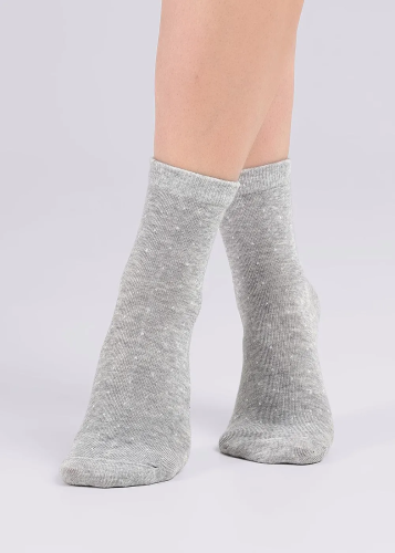 CLEVER носки женские market line L1002 меланж серый р.25