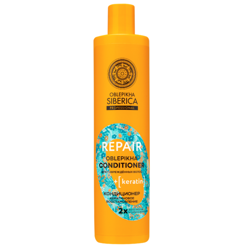 OBLEPIKHA SIBERICA кондиционер д/волос prof кератиновое восстановление 1л