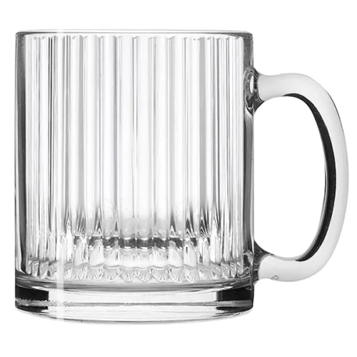 Кружка стекло рифленая 300мл L 230127