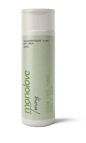 MONOLOVE тоник д/лица балансирующий vegan zinc&cicа 200мл