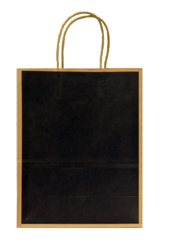 Пакет подарочный крафт цветной микс 27*21*11см EL231106310