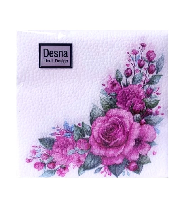 DESNA Design салфетки столовые дикая роза 1сл. 24*24см 40шт