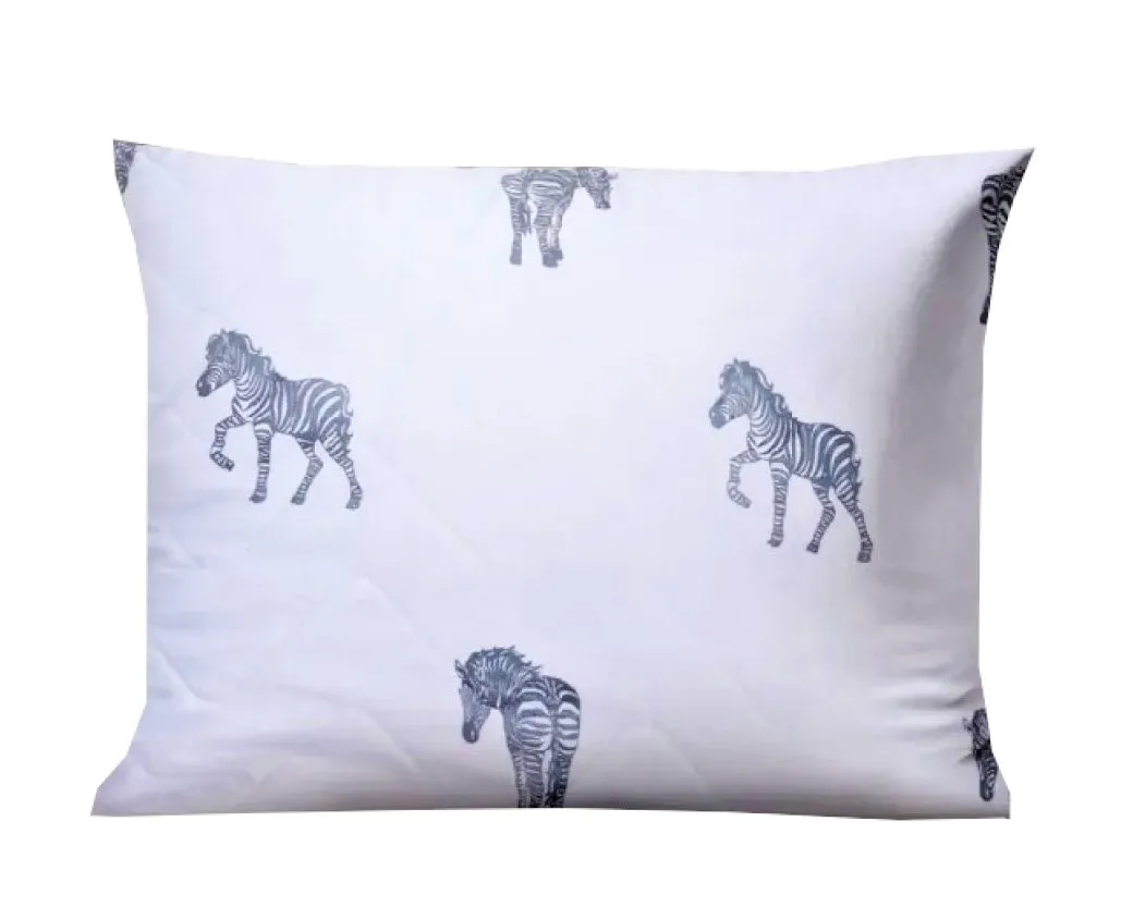 THE ДОМ подушка микрофибра зебра бамбук скрутка 50*70см П/283