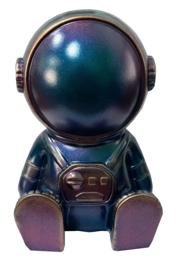 Копилка космонавт синий гипс 18см 10386317