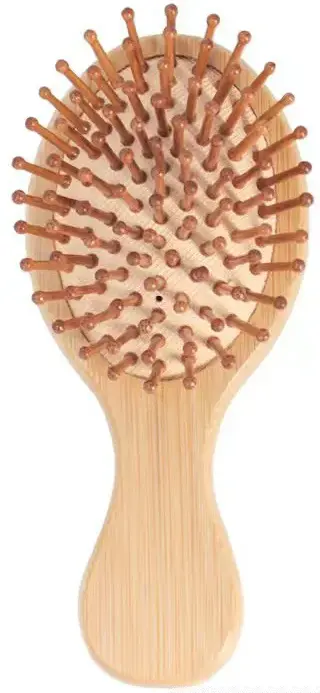 Расческа массажная деревянная круглая 6*14 EL230034