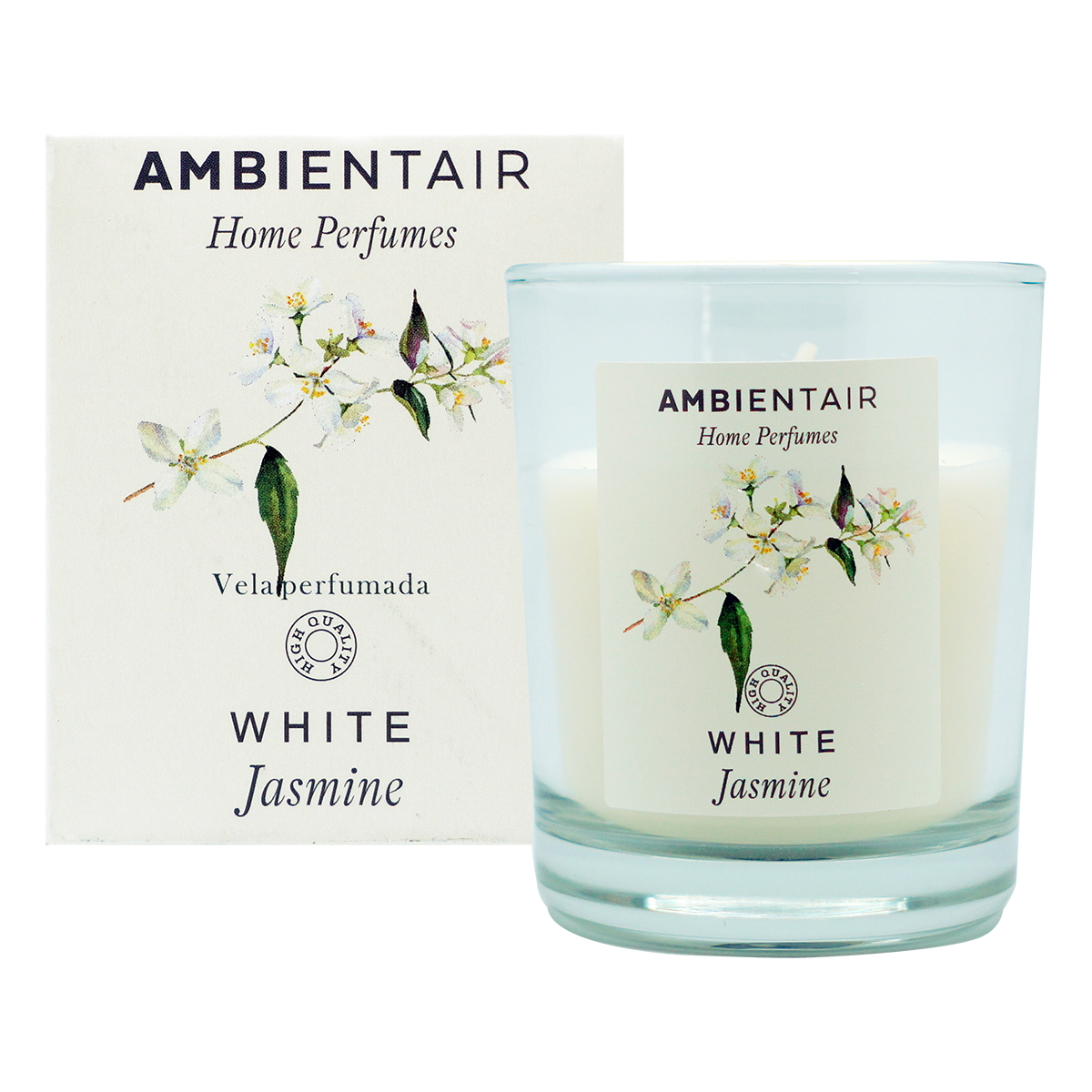 AMBIENTAIR свеча аромат. в стакане белый жасмин white jasmine VV001WJAP