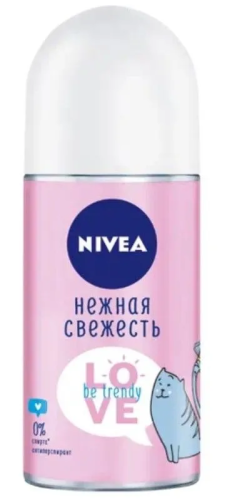 NIVEA антиперспирант жен. love be trendy нежная свежесть 50мл ролл 83204