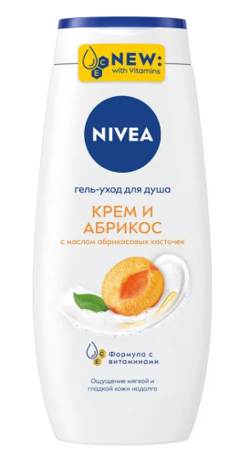 NIVEA гель-уход д/душа абрикос 250мл 80745