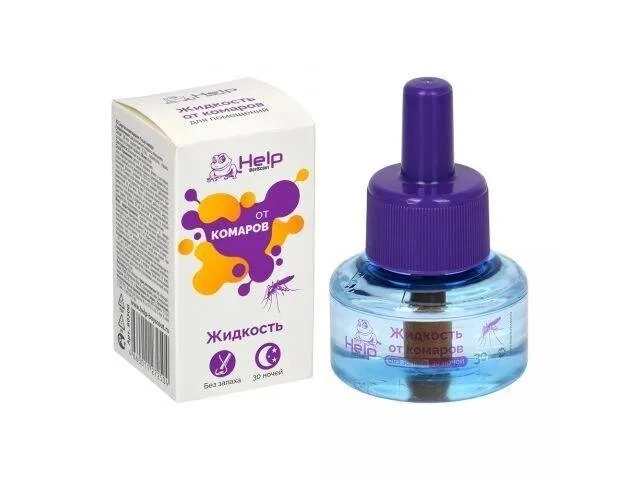 HELP жидкость от комаров 30 ночей инсектицидная 24