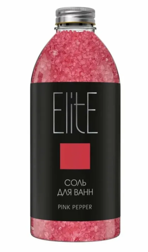 ELITE соль д/ванн розовый перец 1200г