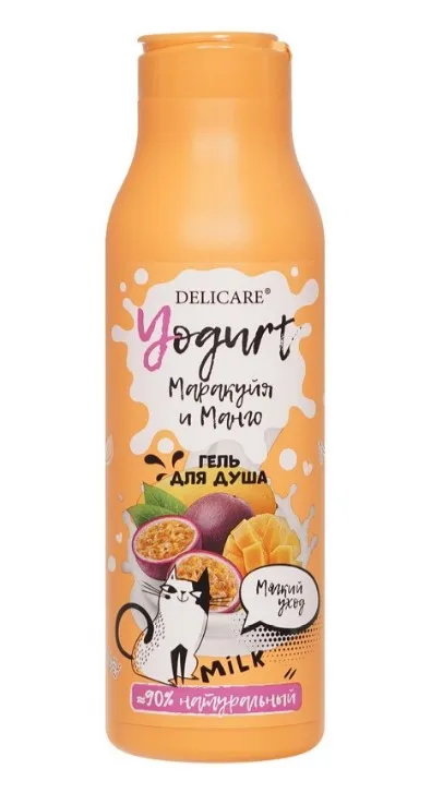 DELICARE гель д/душа yogurt маракуйя и манго 400мл