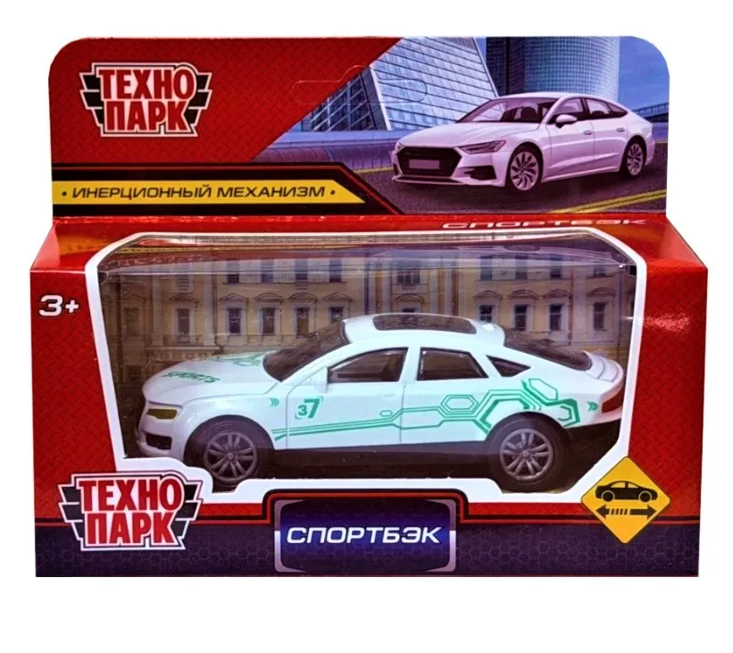 Машина металл спортбэк инерция 10,5см 2107C048-R3