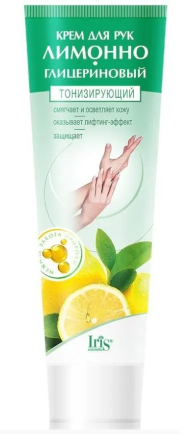 IRIS крем д/рук лимонно-глицериновый тонизирующий 100мл