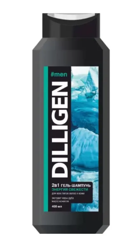 DILLIGEN гель-шампунь д/мужчин 2в1 400мл