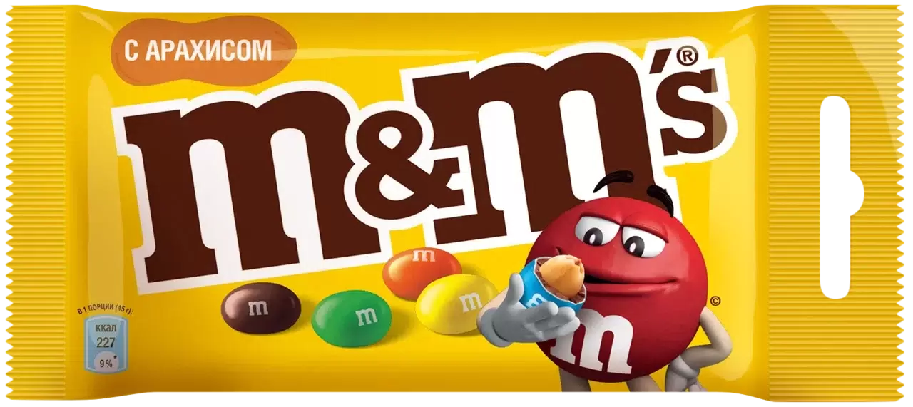 Драже M&M с арахисом 45г;32