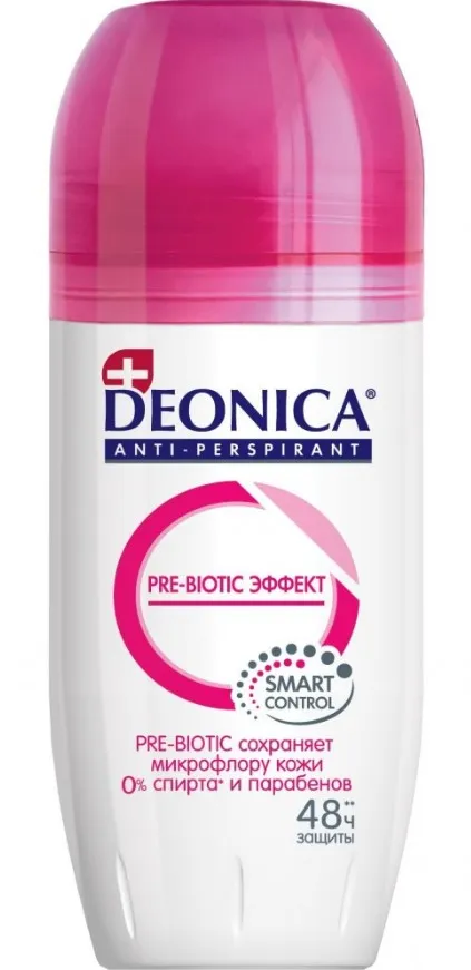 DEONICA антиперспирант pre-biotic эффект 50мл ролик