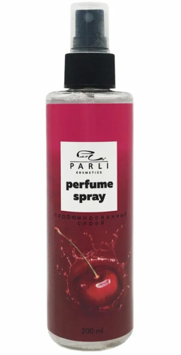 PARLI COSMETICS спрей д/тела серии увлажняющий парфюмированный вишня 200мл