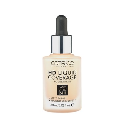 CATRICE основа тональная hd liquid coverage foundation, тон 002