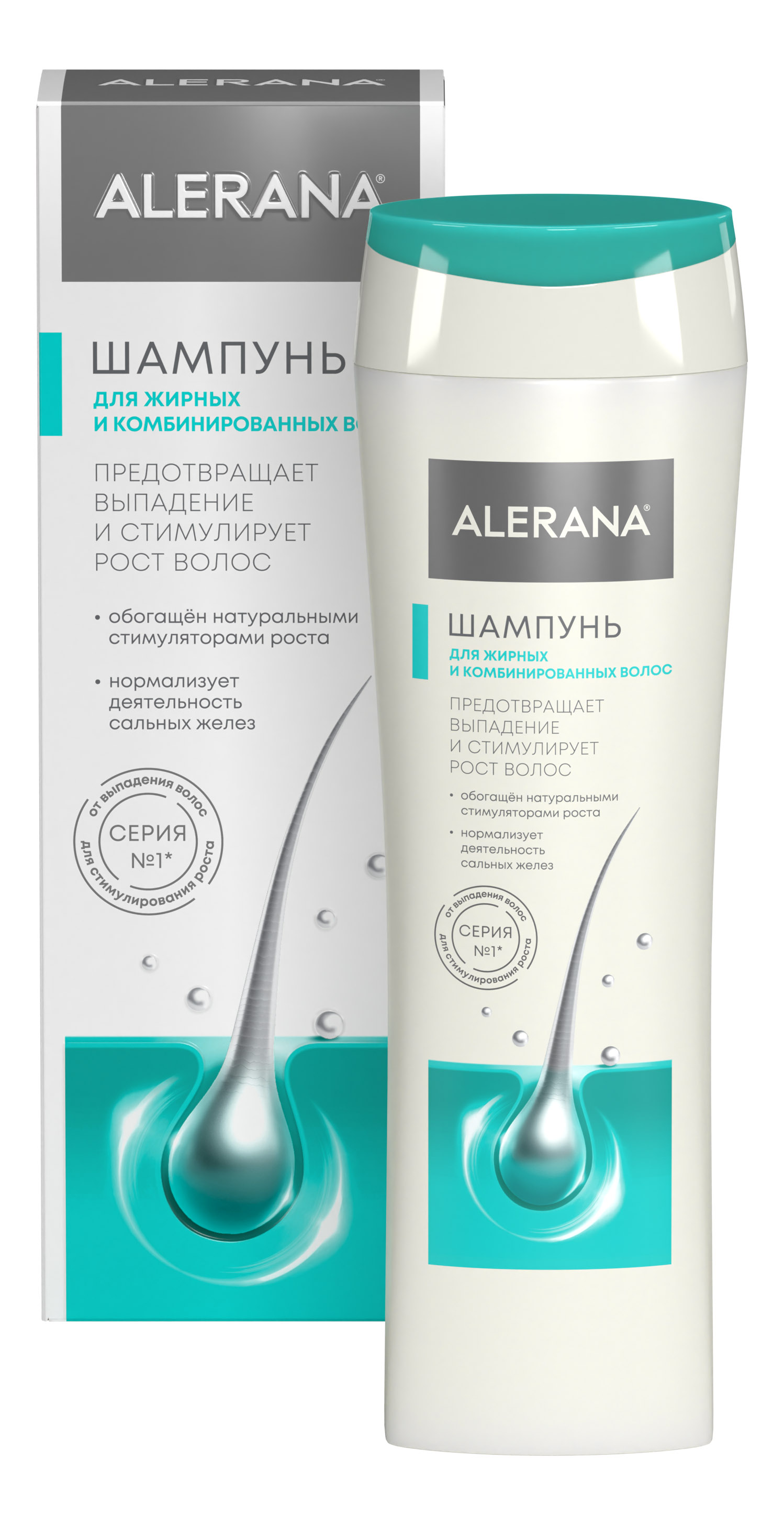 ALERANA шампунь д/жирных волос 250мл