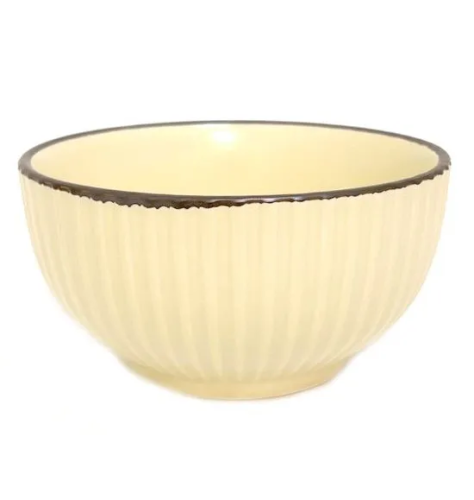 NATA M рифленый бежевый салатник 11,5см керамика 648-9