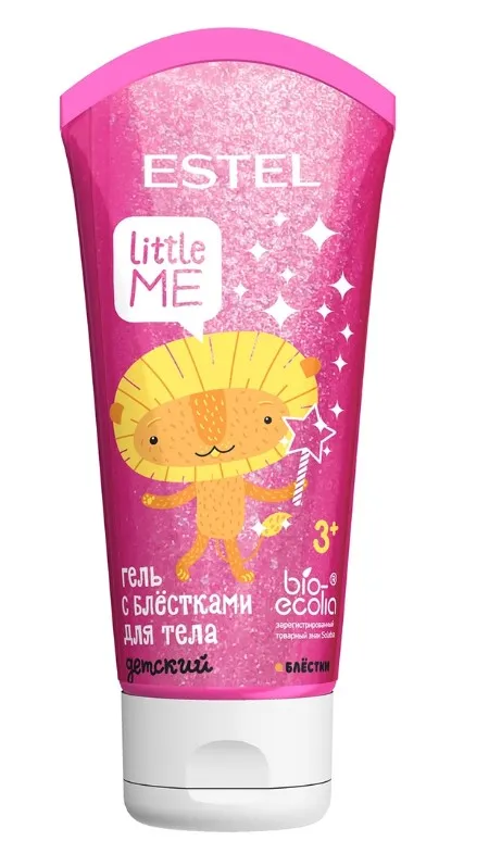 ESTEL Little me гель д/тела детский с блестками 60мл