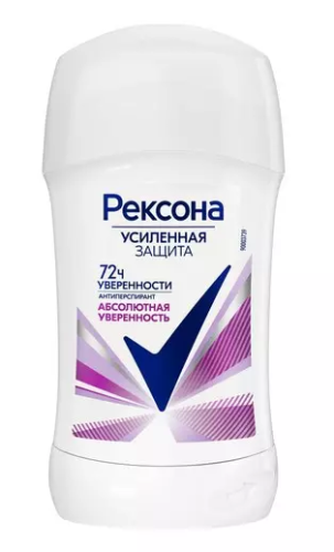 REXONA антиперспирант жен. абсолютная уверенность 40мл стик