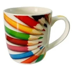 Кружка карандаши фарфор 400мл 796403/6