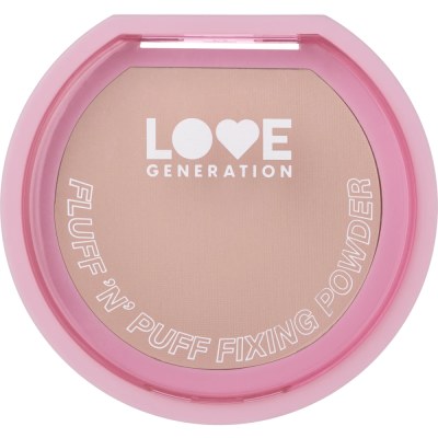 LOVE GENERATION пудра д/лица фиксирующая fluff n puff, тон 01