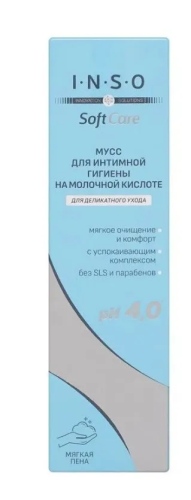 INSO мусс д/интимной гигиены soft care 150мл