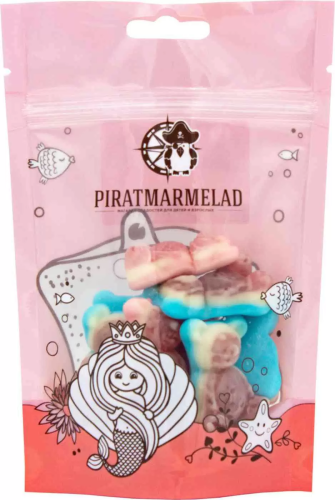 PIRATMARMELAD мармелад мишки с клубничной начинкой 125г