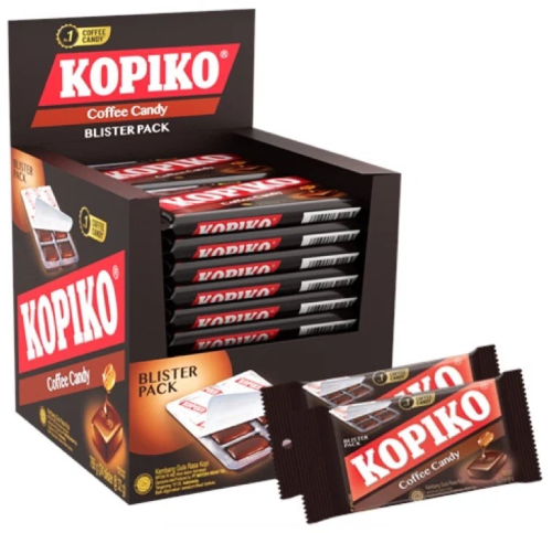KOPIKO леденцы кофейные каппучино блистер 32г/12