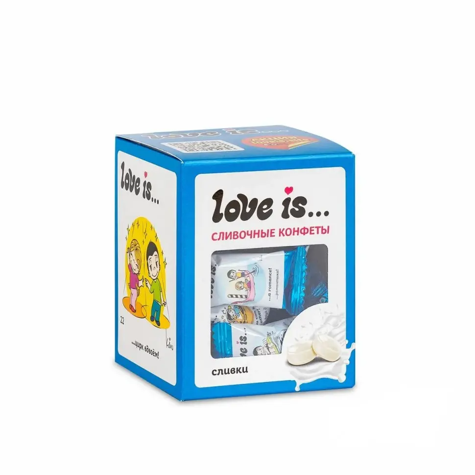LOVE IS конфеты жевательные со вкусом сливок 85г/3