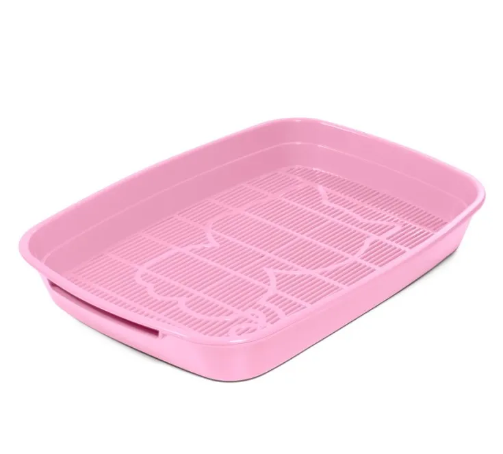 GAMMA лоток д/кошек с сеткой розовый 34*26*5cм