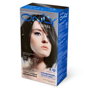 ESTEL ONLY стойкая краска д/волос т.1.0 черный классический