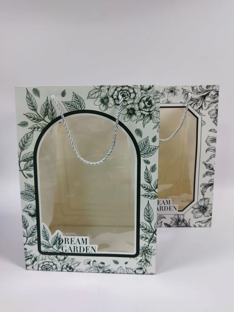Пакет подарочный 25*15*35см с прозрачным окном Сад мечты  EJ25240