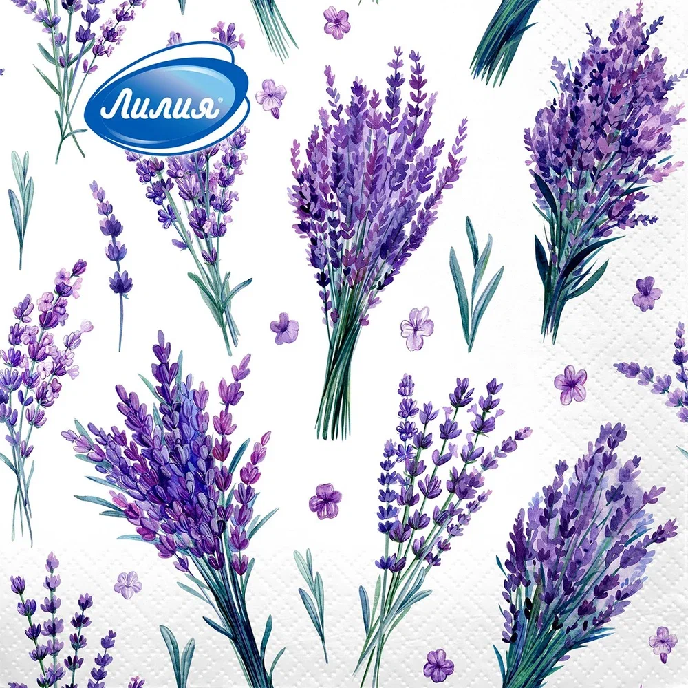 ЛИЛИЯ салфетки столовые ароматный букет 2сл. 33*33см 20шт