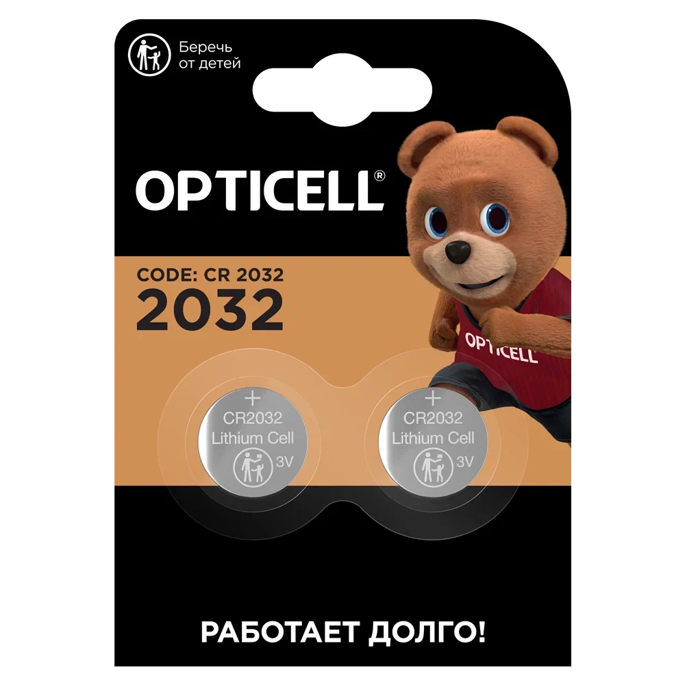 OPTICELL батарейка 2032 2шт