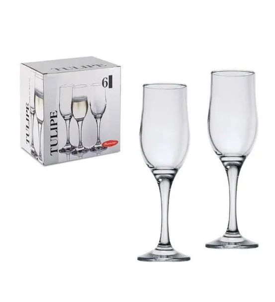 PASABAHCE Tulipe набор фужеров д/шампанского 200мл 6шт 44160-6