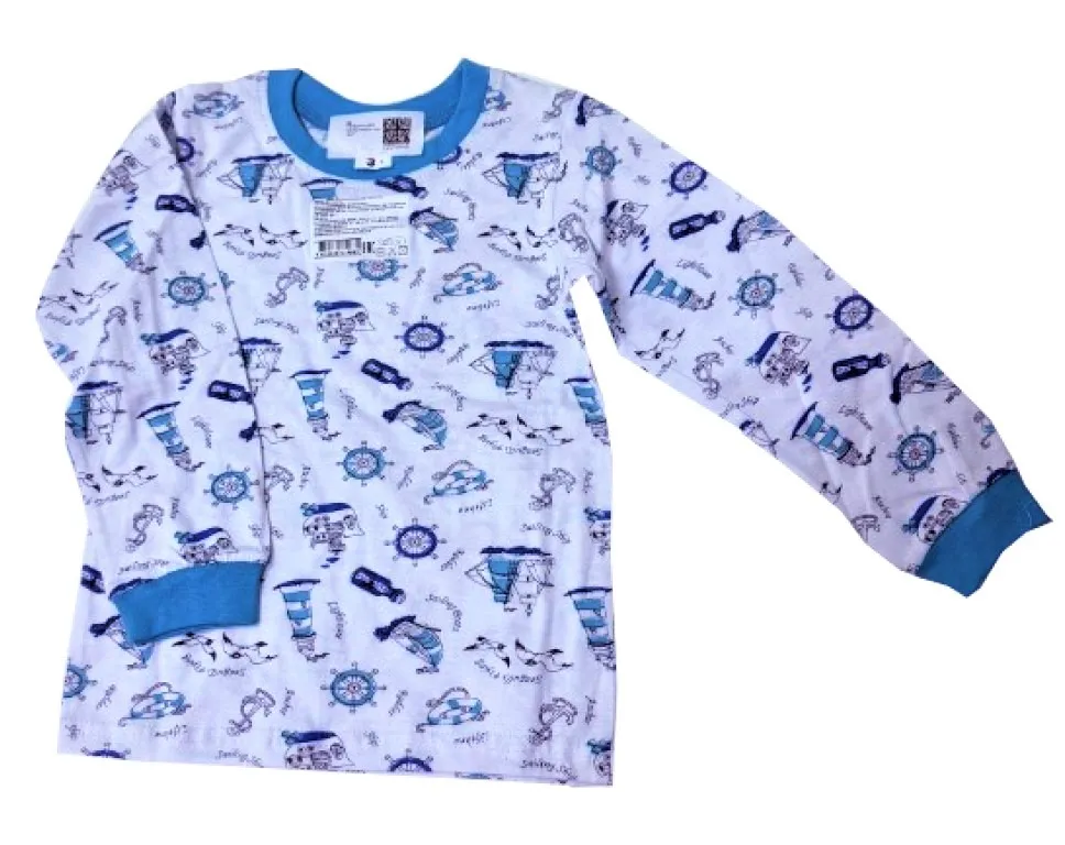 WHITE COTTON пижама д/мальчиков фуфайка, трико №1 р.3/98