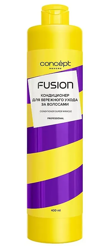 CONCEPT FUSION кондиционер д/волос бережный уход super miracle 400мл