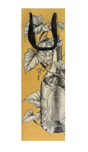 Пакет д/бутылки 12*36*8см крафт ST Лакарт