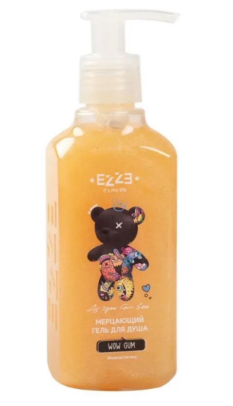 EZZE гель д/душа мерцающий wow gum 200мл
